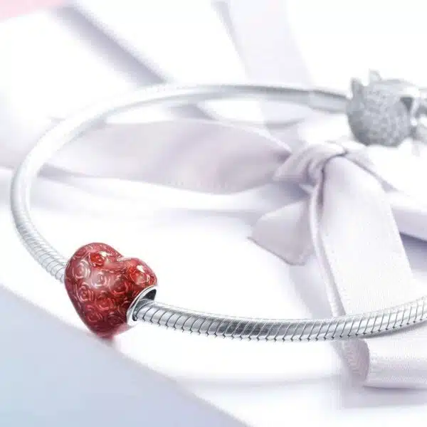 Heart of Roses Charm - Image 3