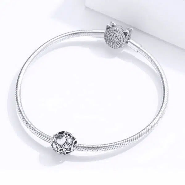 Retro Heart Charm - Image 3