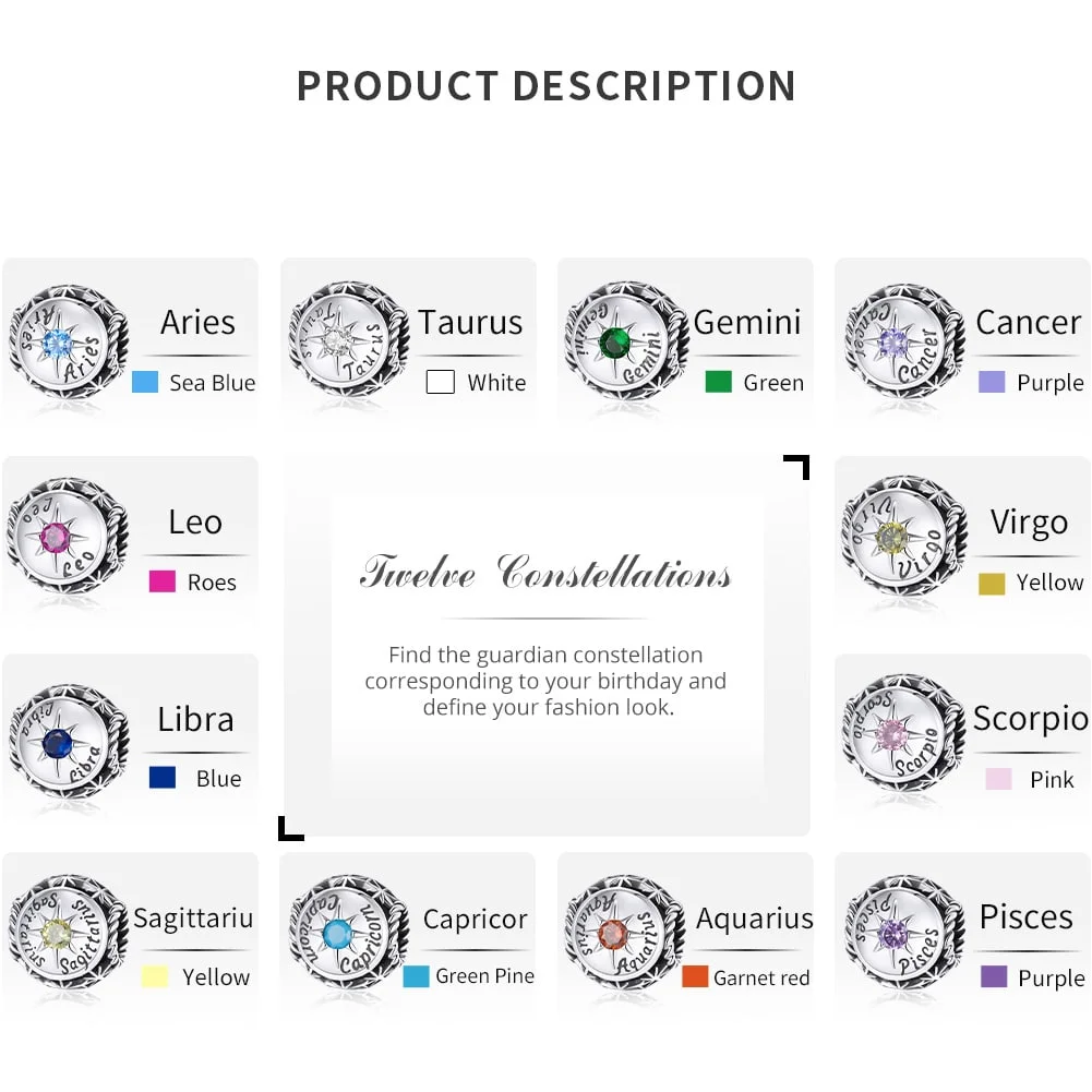 Virgo Zodiac Sign Charm - Image 4