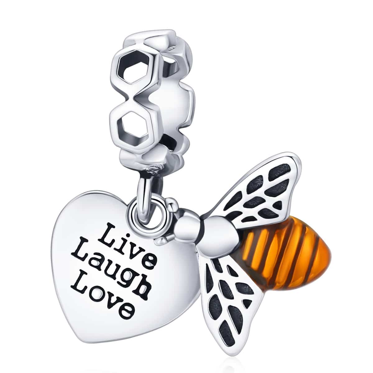 Bee & Love Dangling Charm