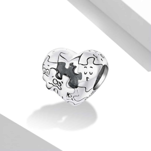 Heart Jigsaw Puzzle Charm - Image 4