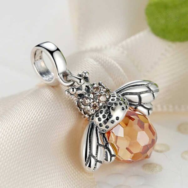 Orange Bee Charm - Image 3