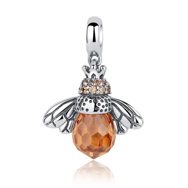 Orange Bee Charm