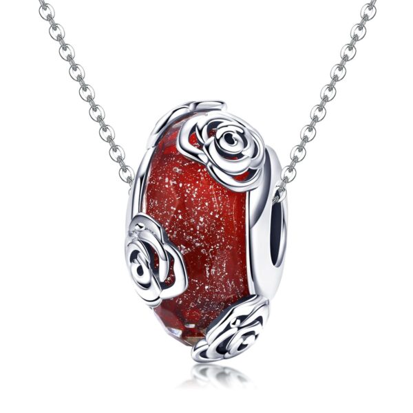 Rose Murano Glass Charm - Image 4