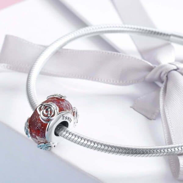 Rose Murano Glass Charm - Image 3