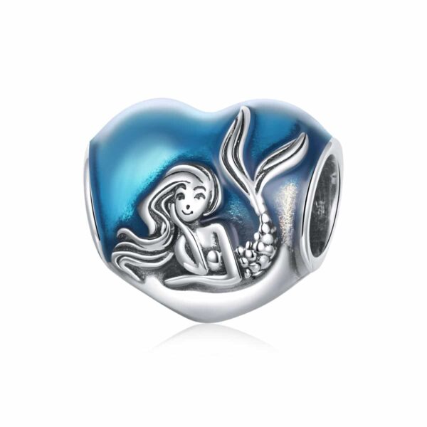 Dream Mermaid Heart Charm