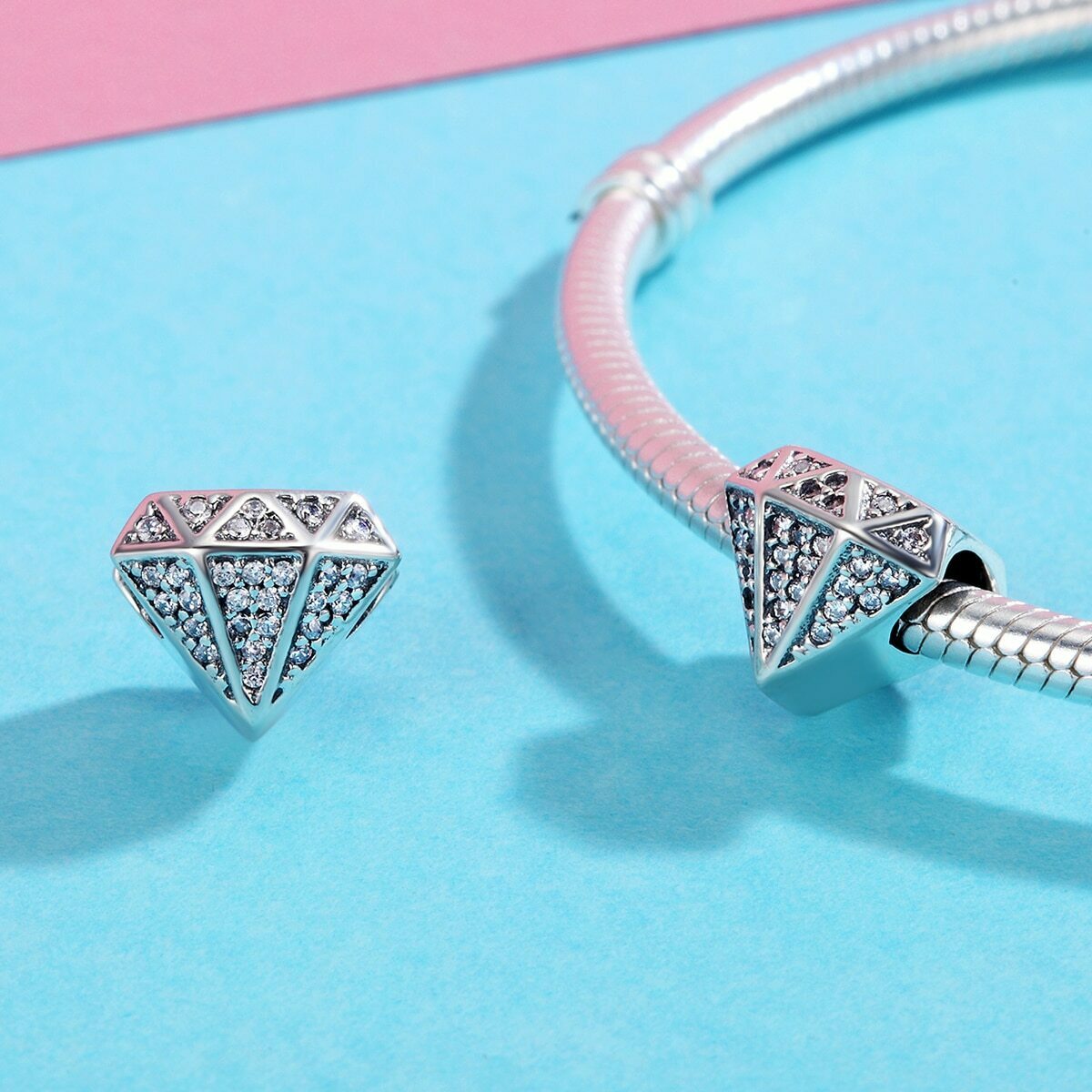 Diamond-Shape Charm