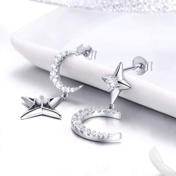 Moon and Star Earrings - Image 2