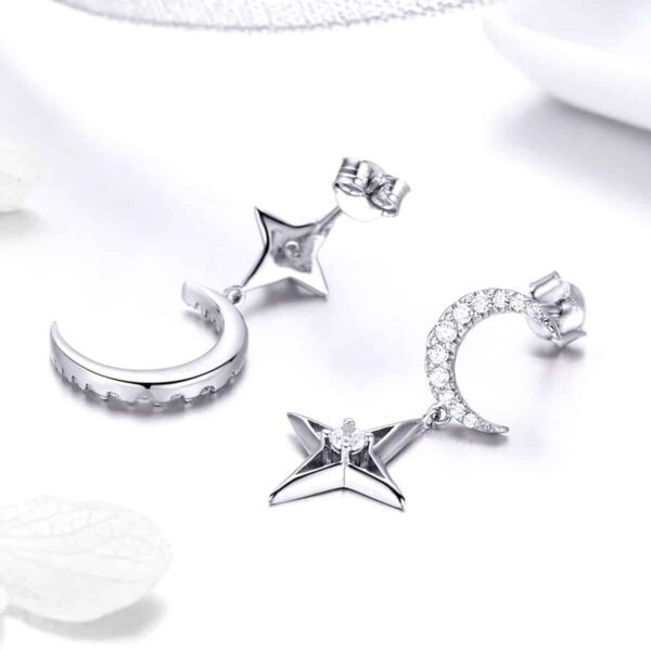 Moon and Star Earrings - Image 3