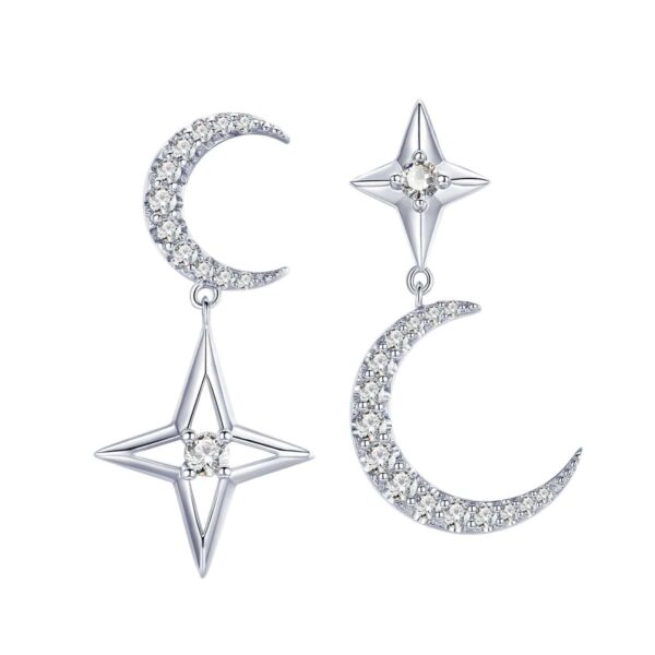 Moon and Star Earrings