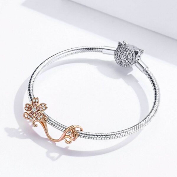 Sakura Flower Extended Charm (Rose Gold) - Image 3