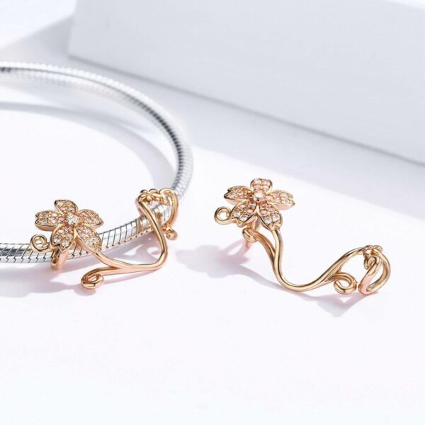 Sakura Flower Extended Charm (Rose Gold) - Image 2