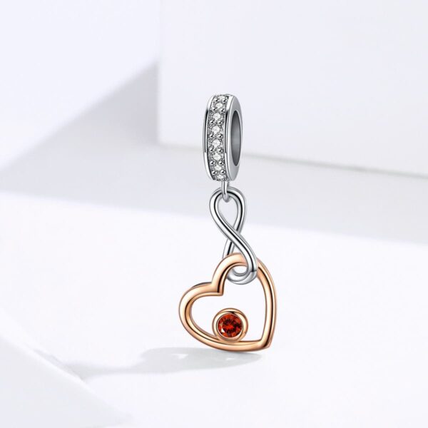 Heart Infinity Love Dangling Charm - Image 4