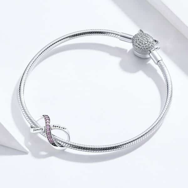 Family Forever Infinity Charm (Pink) - Image 3