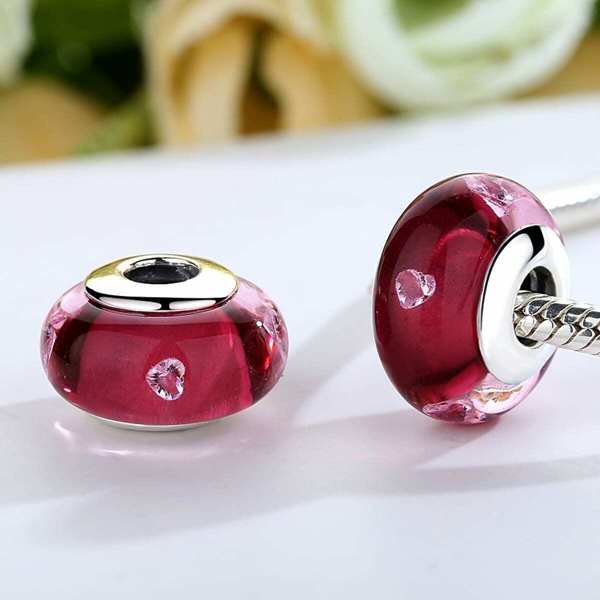 Cherry Murano Glass Charm