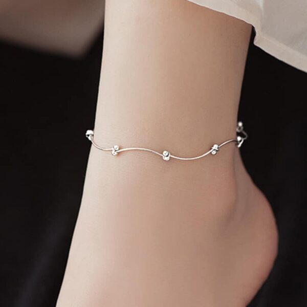 Curved Lines Anklet - Image 3