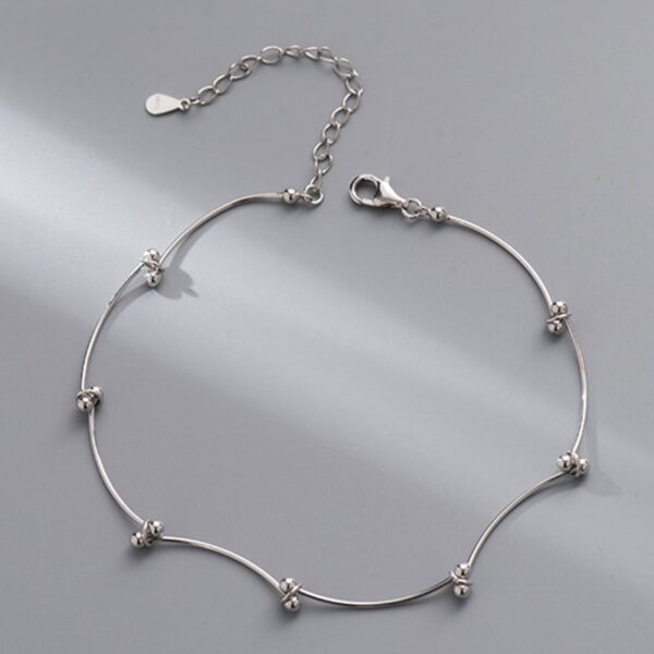 Curved Lines Anklet - Image 4