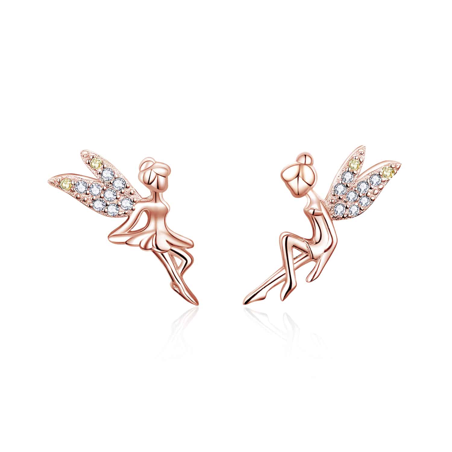 Fairy Elevs Exquisite Stud Earrings (Rose Gold)