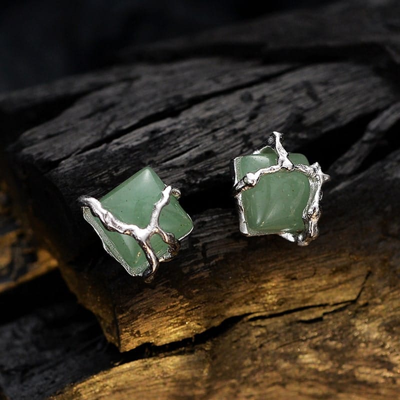 Bamboo Jade Earrings