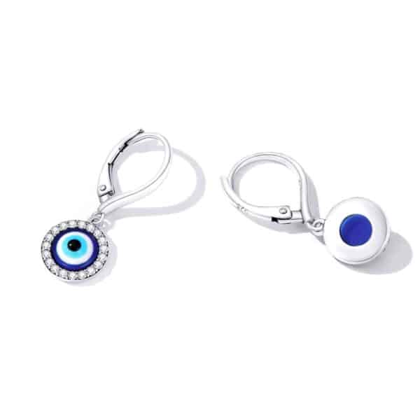 Resin Blue Eye Ear Buckles - Image 2