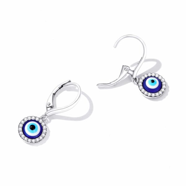 Resin Blue Eye Ear Buckles - Image 4