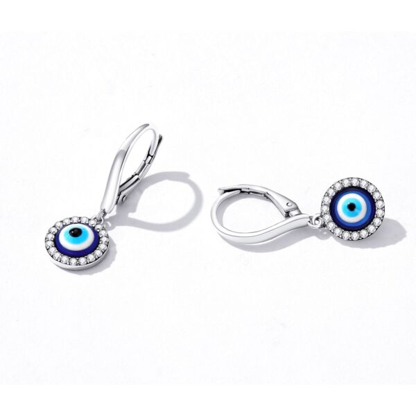 Resin Blue Eye Ear Buckles - Image 3