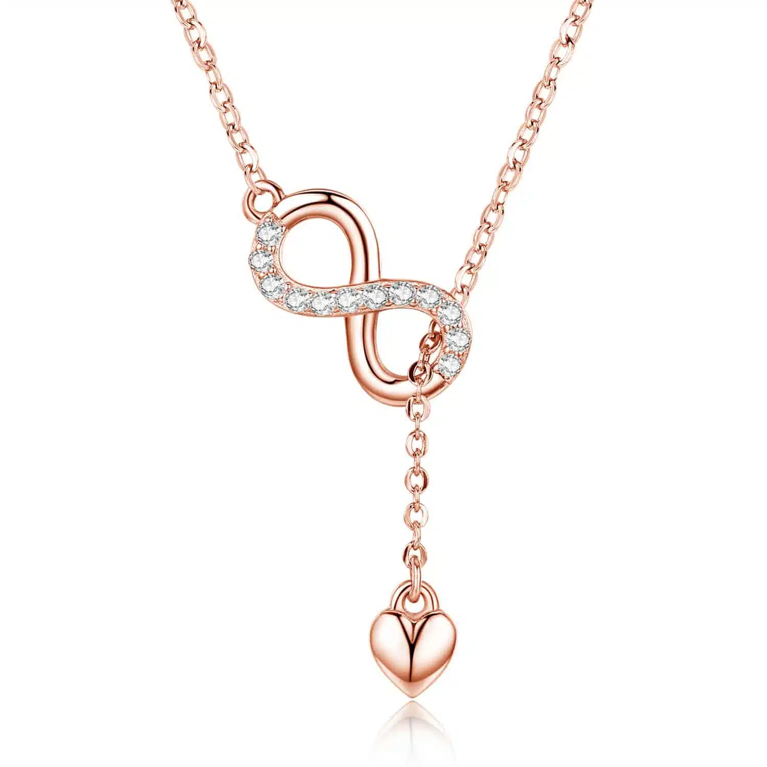 Infinite Love Necklace (Rose Gold)