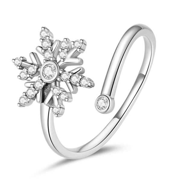 Shiny Snowflake Ring