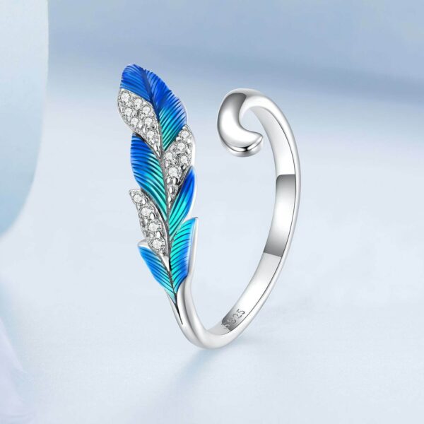 Blue Feather Ring - Image 3