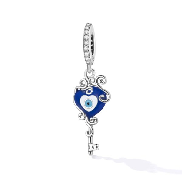 Blue Eye Key Dangling Charm - Image 4