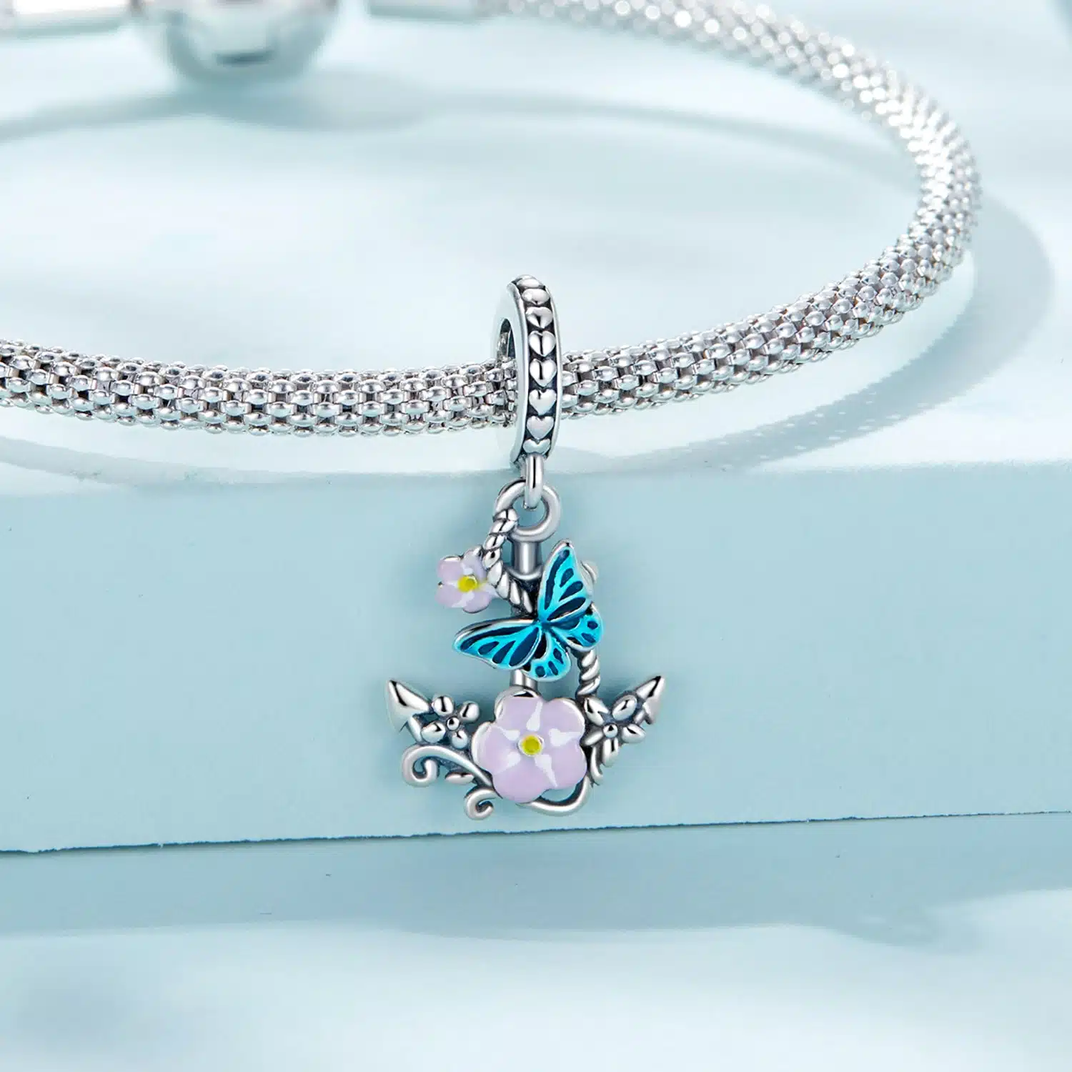 Flower & Anchor Dangling Charm - Image 4