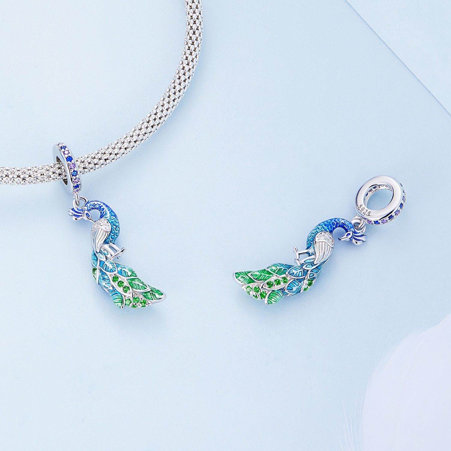 Peacock Dangling Charm