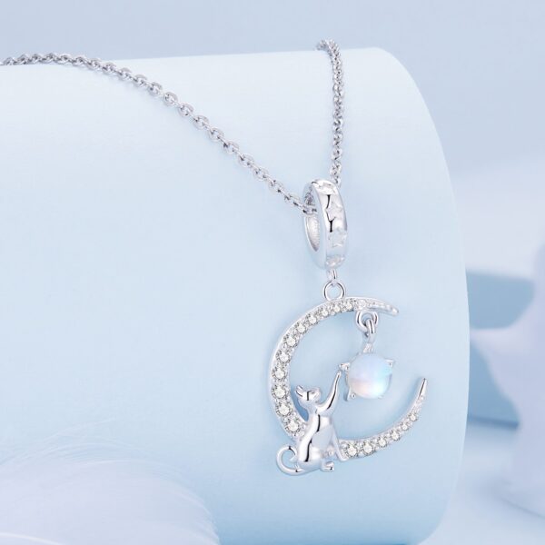 Moon & Cat Dangling Charm - Image 3