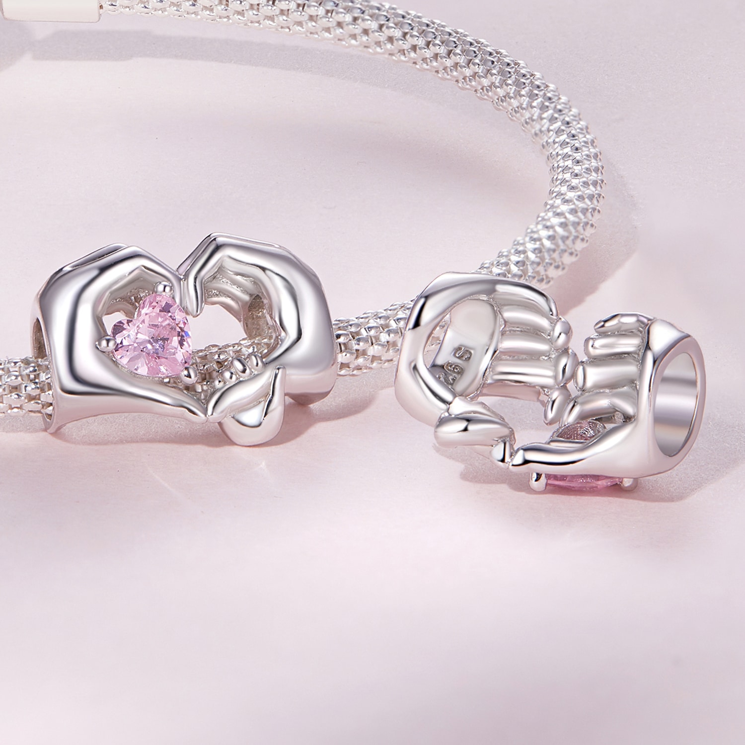 Hands Heart Charm