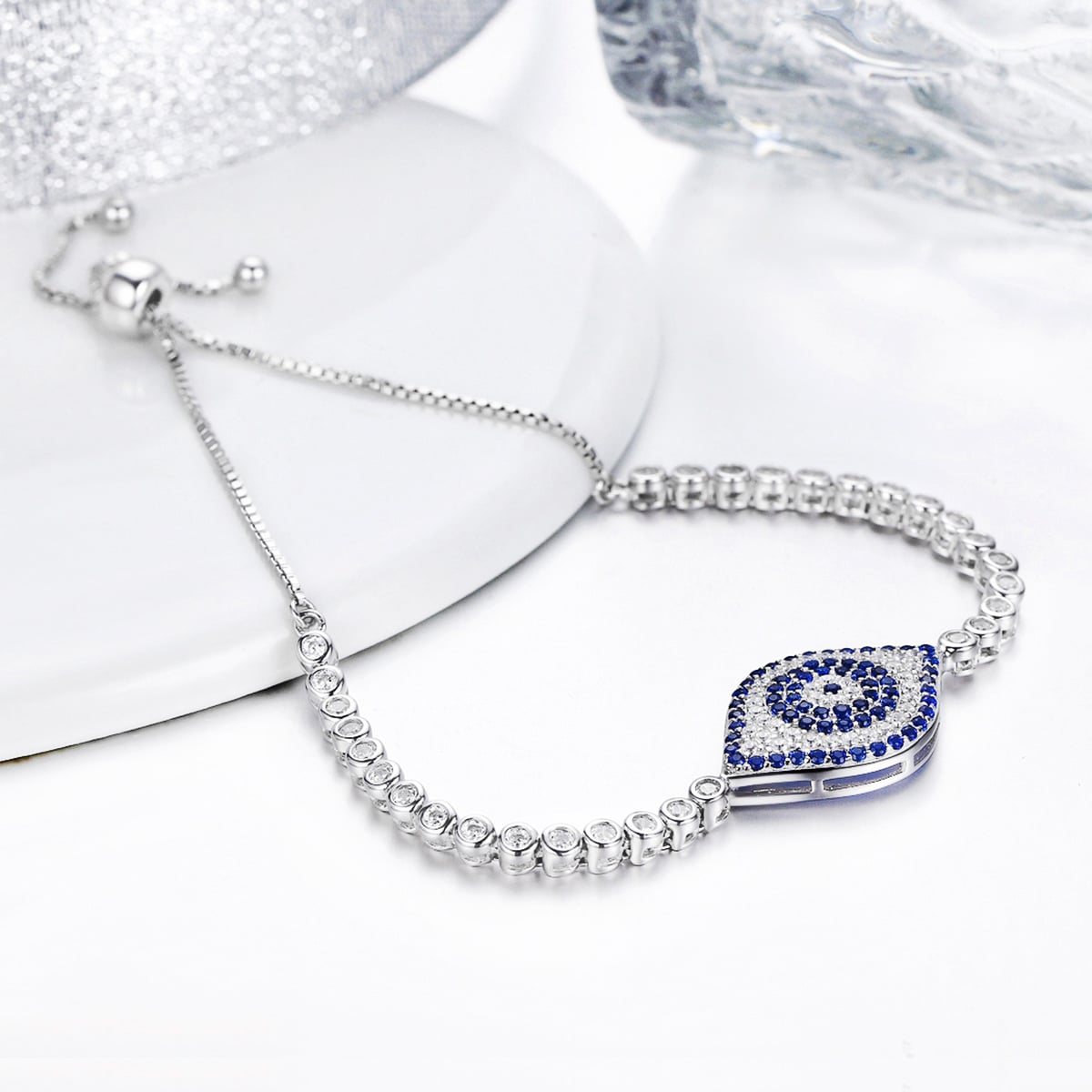 Blue Eye Tennis Bracelet