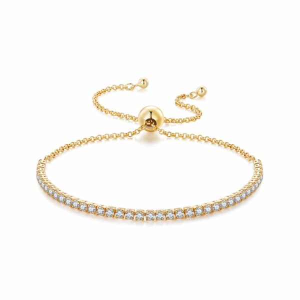 Sparkling Tennis Bracelet (Gold Plated)