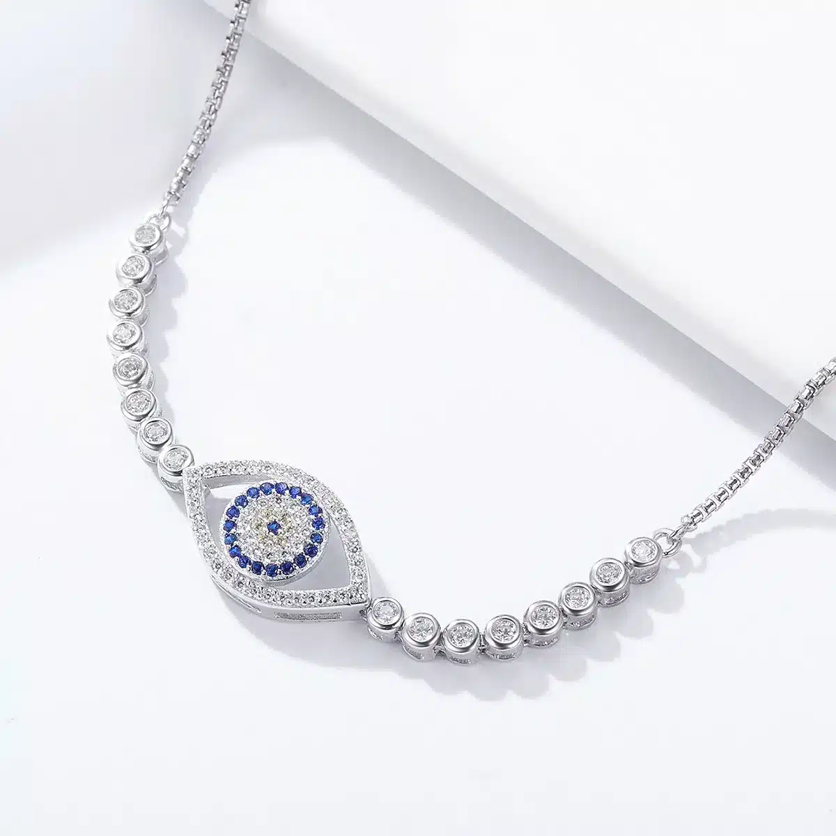 Blue Eye Slider Bracelet