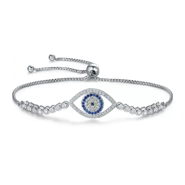 Blue Eye Slider Bracelet