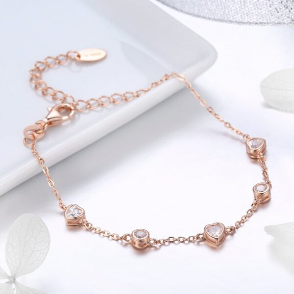 Five Clip Chain Bracelet (Rose Gold) - Image 3