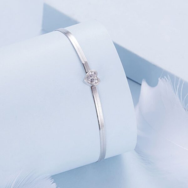 Flat Heart Bracelet - Image 3