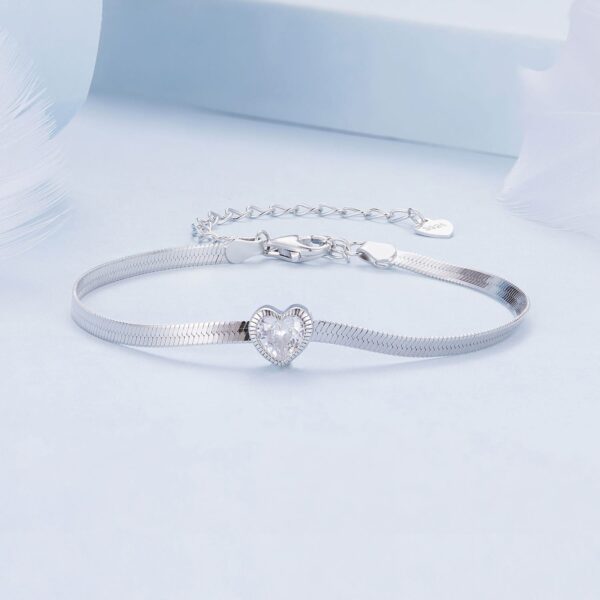 Flat Heart Bracelet - Image 2