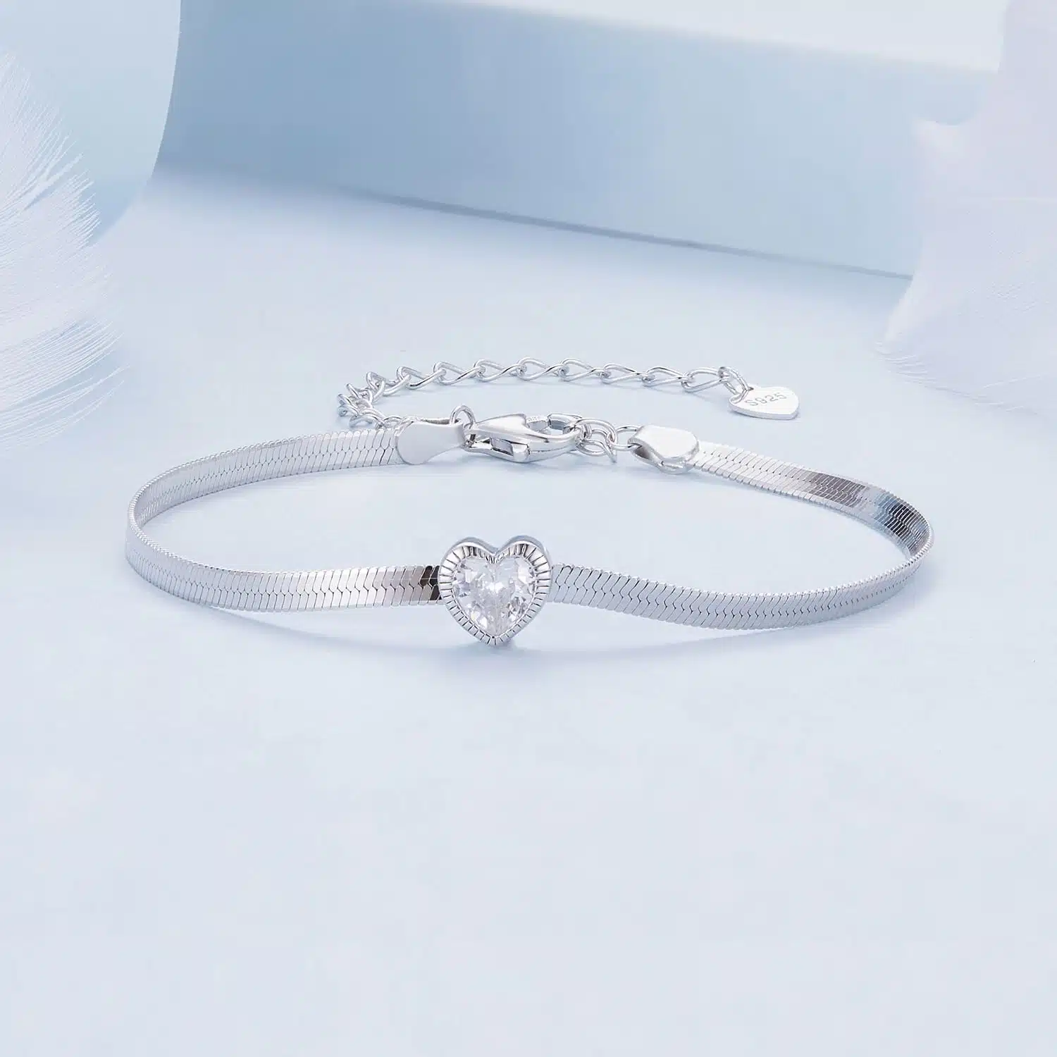 Flat Heart Bracelet