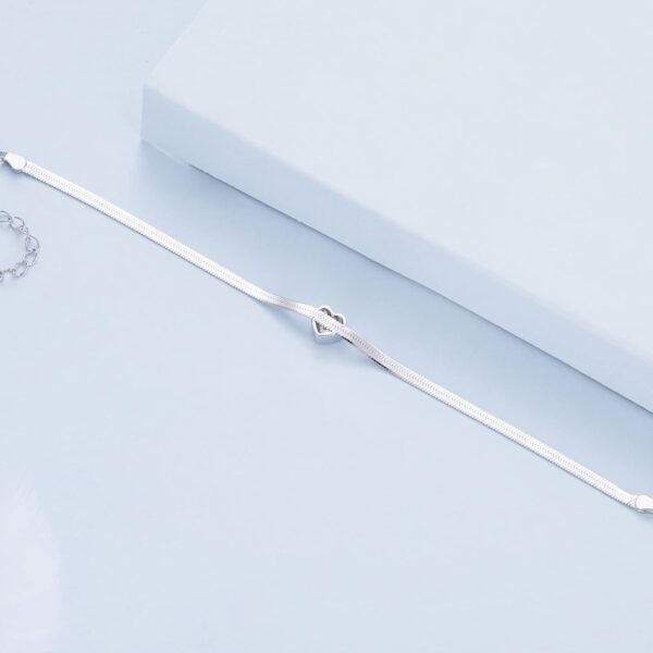 Flat Heart Bracelet - Image 4