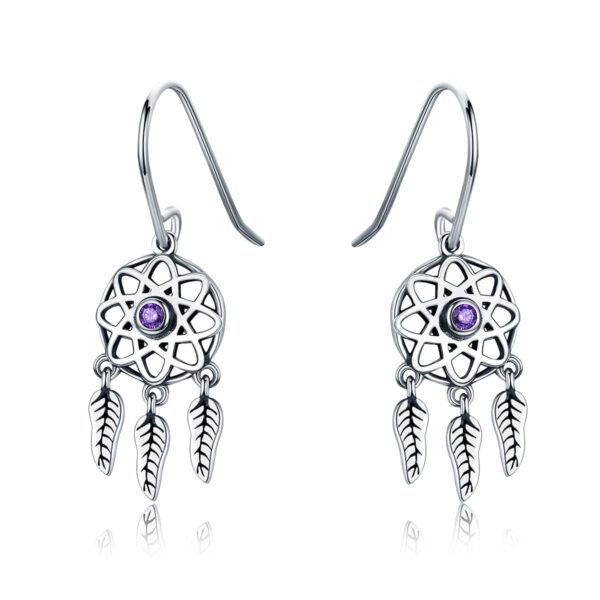 Dream Catcher Holder Drop Earrings