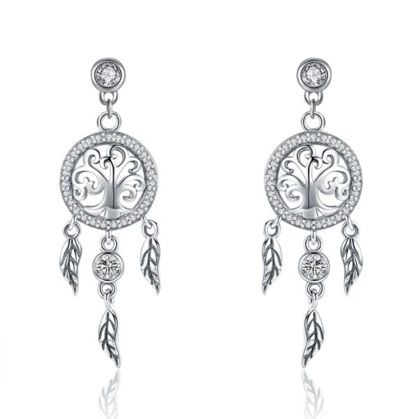 Life Tree & Dream Catcher Hanging Earrings