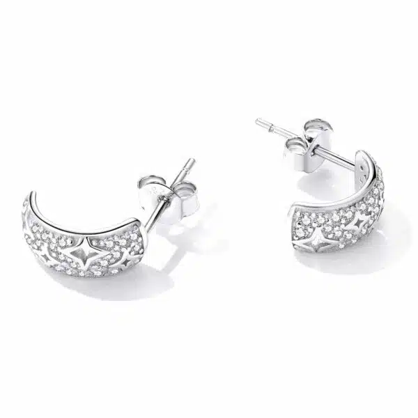 Star & Moon Shape Earrings - Image 2
