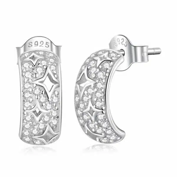 Star & Moon Shape Earrings