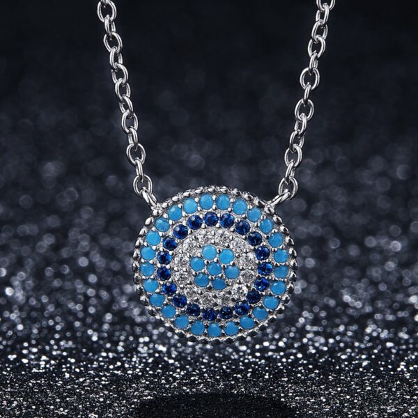 Blue Circle Necklace - Image 3