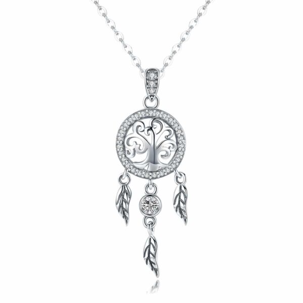 Life Tree Dreamcatcher Necklace