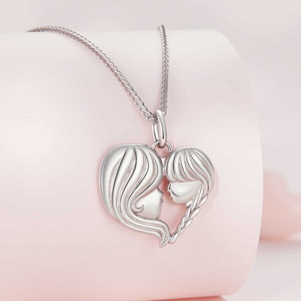 Mother and Daughter Heart Necklace - Image 2